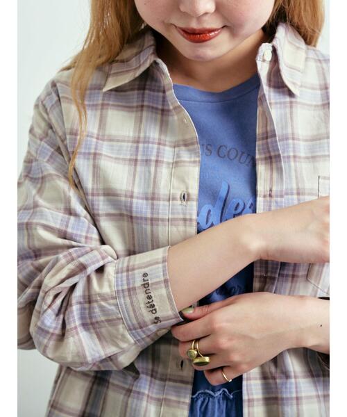 SM2（エスエムツー）の「刺繍入りチェックシャツ（シャツ/ブラウス・レディース・レッド/ベージュ/イエロー/ブルー・F）」の18枚目の写真