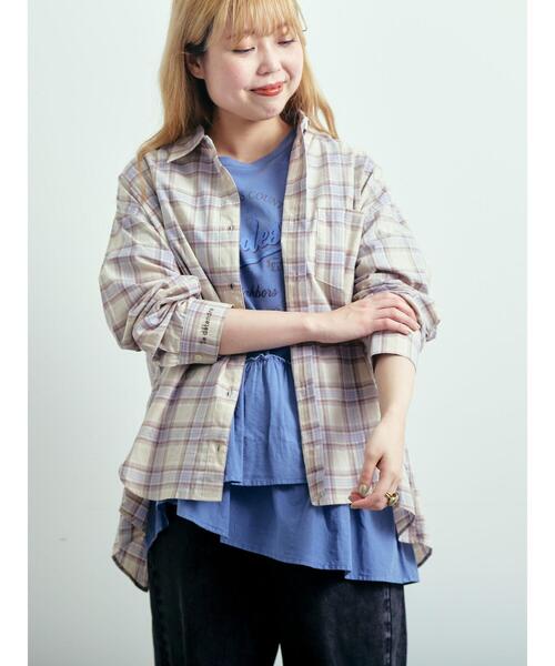 SM2（エスエムツー）の「刺繍入りチェックシャツ（シャツ/ブラウス・レディース・レッド/ベージュ/イエロー/ブルー・F）」の19枚目の写真