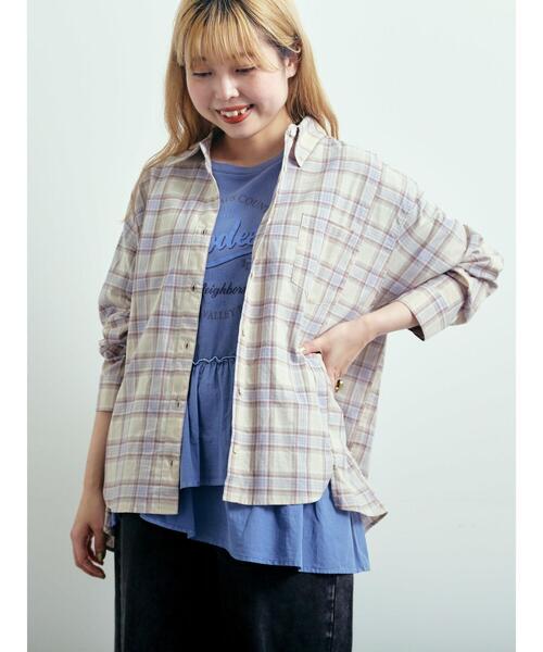 SM2（エスエムツー）の「刺繍入りチェックシャツ（シャツ/ブラウス・レディース・レッド/ベージュ/イエロー/ブルー・F）」の21枚目の写真