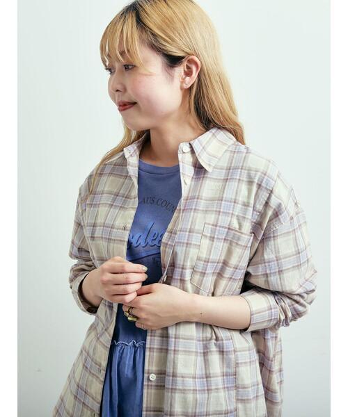 SM2（エスエムツー）の「刺繍入りチェックシャツ（シャツ/ブラウス・レディース・レッド/ベージュ/イエロー/ブルー・F）」の22枚目の写真