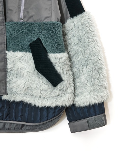 パッチワークライクボアブルゾン（ブルゾン）｜AULA AILA