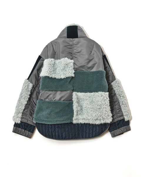 パッチワークライクボアブルゾン（ブルゾン）｜AULA AILA