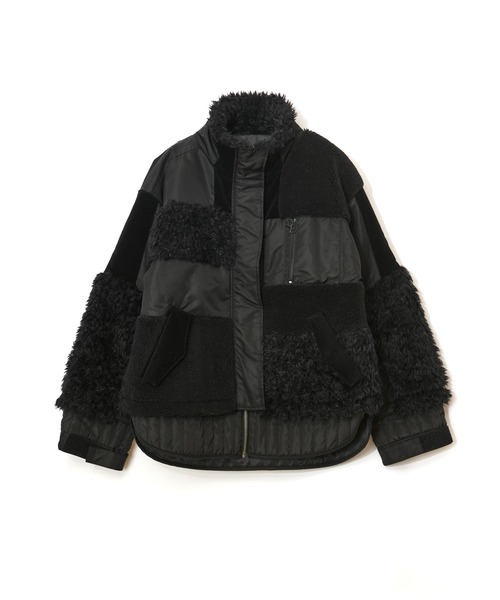 パッチワークライクボアブルゾン（ブルゾン）｜AULA AILA