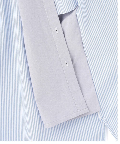 MILKFED.（ミルクフェド）の「LAYERED SHIRTS DRESS（ワンピース・レディース・ライトピンク/ライトブルー/ネイビー・ONE SIZE）」の7枚目の写真