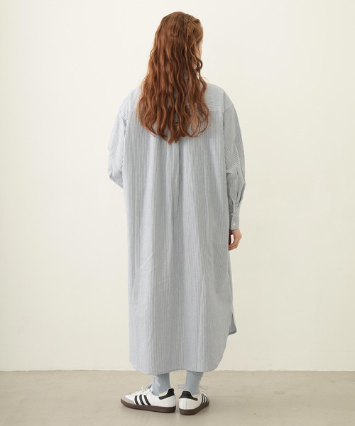 MILKFED.（ミルクフェド）の「LAYERED SHIRTS DRESS（ワンピース・レディース・ライトピンク/ライトブルー/ネイビー・ONE SIZE）」の20枚目の写真