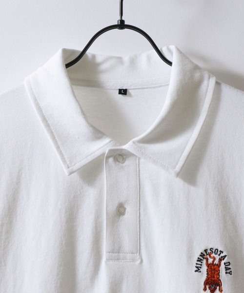 セール】Tiger Embroidery Polo Shirt/タイガー 虎 ワンポイント