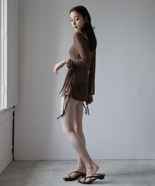 Ulysses（ユリシス）の「ビキニ×シアーミニワンピース　3点セット（水着・レディース・ブラウン・M/L）」の10枚目の写真