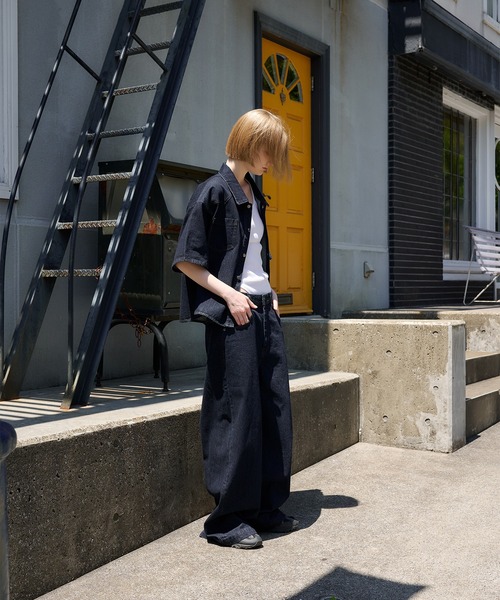 Regen Glanz(レーゲングランツ)の「slub denim shirt/スラブデニムシャツ(シャツ/ブラウス・メンズ・ネイビー/ブラック・MEDIUM/LARGE)」の18枚目の写真