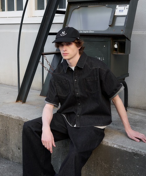 Regen Glanz(レーゲングランツ)の「slub denim shirt/スラブデニムシャツ(シャツ/ブラウス・メンズ・ネイビー/ブラック・MEDIUM/LARGE)」の15枚目の写真