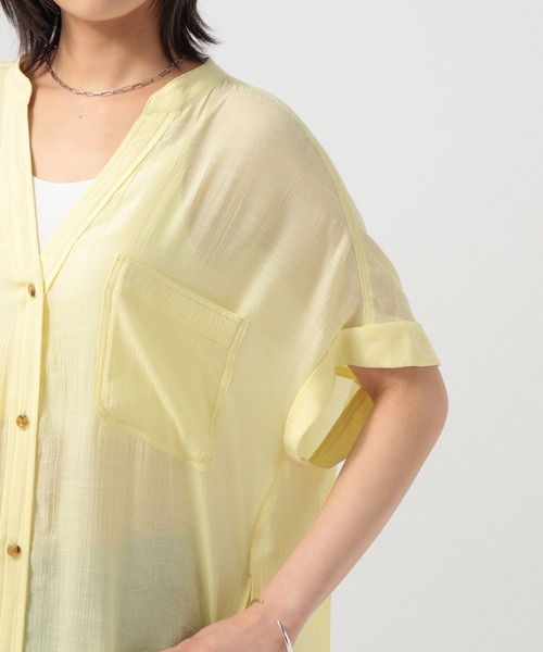 BAYFLOW（ベイフロー）の「フレンチスリーブワンピース（ワンピース・レディース・イエロー/ブルー/ホワイト系・SMALL/MEDIUM）」の12枚目の写真