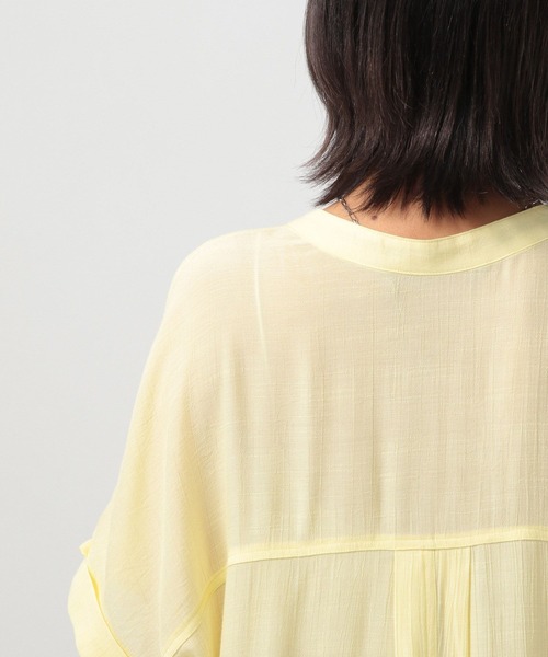 BAYFLOW（ベイフロー）の「フレンチスリーブワンピース（ワンピース・レディース・イエロー/ブルー/ホワイト系・SMALL/MEDIUM）」の11枚目の写真