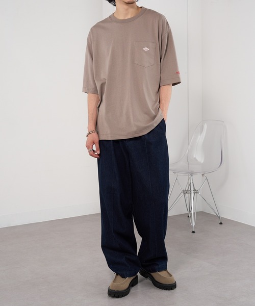 BALL(ボール)の「【BALL】OE天竺 BIGサイズ ポケTEE55721(Tシャツ/カットソー・メンズ・ブラック/ホワイト/チャコールグレー/ブルー/グリーン/オートミール/モカ・LL/L/M)」の17枚目の写真