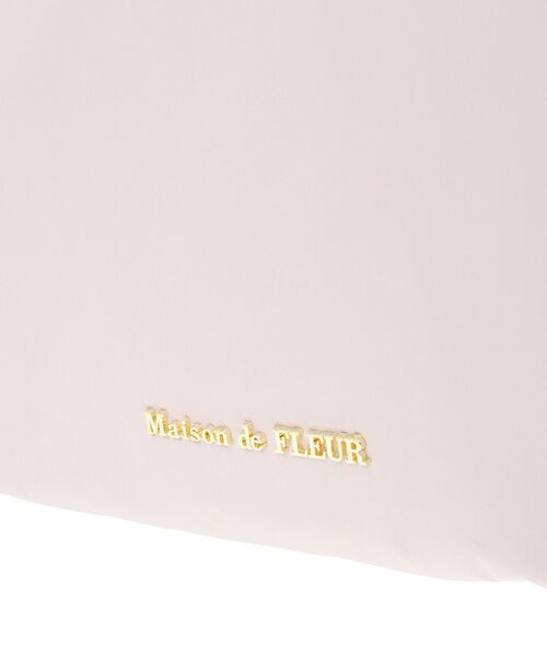 Maison de FLEUR（メゾンドフルール）の「撥水加工フリルハンドルバッグ（トートバッグ・レディース・ピンク系その他3/ブラック・FREE）」の15枚目の写真