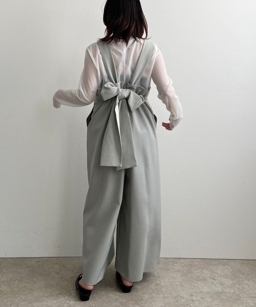 サロペット・オーバーオール・オールインワン andequal ribbon shoulder combination andequal ribbon shouldercombinaison - メルカリ