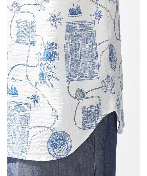 McGREGOR（マックレガー）の「マリン柄シャツ（シャツ/ブラウス・メンズ・アイボリー/ネイビー・M/L/XL）」の7枚目の写真