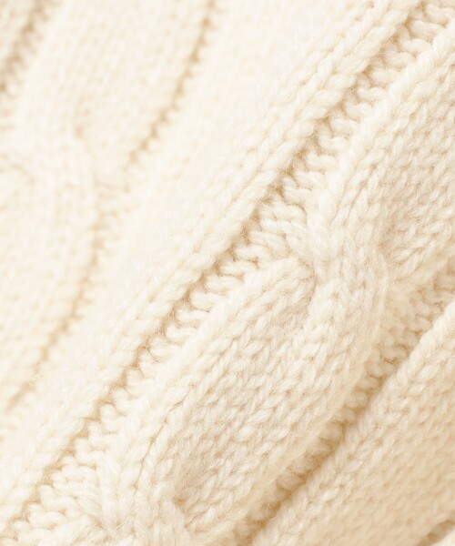 SLOANE（スローン）の「【別注】SLOANE / 5ゲージ チルデン Vネック ロングスリーブ ニット（ニット/セーター・レディース・ホワイト/ネイビー・2/1）」の17枚目の写真