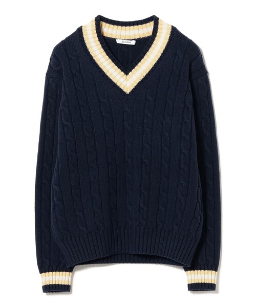 別注】SLOANE / 5ゲージ チルデン Vネック ロングスリーブ ニット