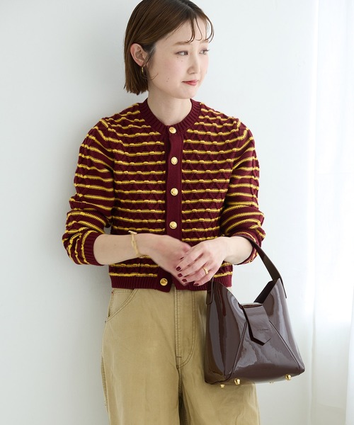 HASHIBAMI（ハシバミ）の「【HASHIBAMI】フェズ エナメル ワンハンドルバッグ（ハンドバッグ・レディース・ブラック/ダークブラウン・FREE）」の10枚目の写真