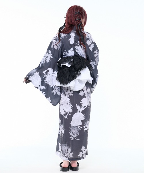 【新品未使用】REFLEM レフレム 総柄浴衣SET ブラック パープル REFLEM/レフレム』総柄浴衣SET（浴衣）｜REFLEM（レフレム）の