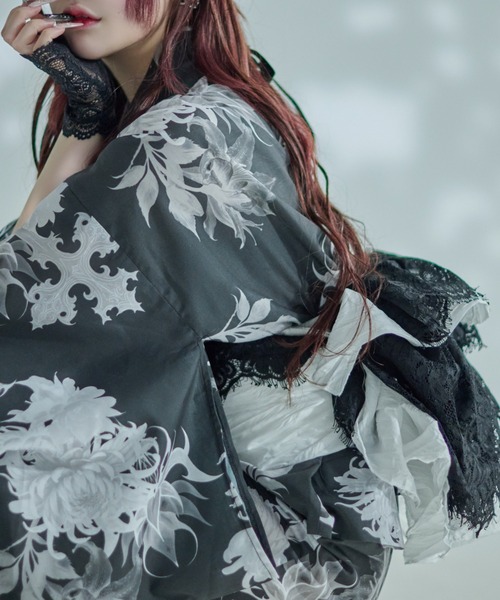 REFLEM【レフレム】総柄浴衣 黒 (浴衣・帯2点セット) REFLEM/レフレム』総柄浴衣SET（浴衣）｜REFLEM（レフレム）の