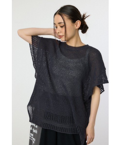 RODEO CROWNS WIDE BOWL（ロデオクラウンズワイドボウル）の「ルーズニットチュニック（ニット/セーター・レディース・レッド/アイボリー/チャコールグレー・FREE）」の19枚目の写真