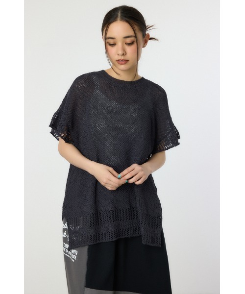 RODEO CROWNS WIDE BOWL（ロデオクラウンズワイドボウル）の「ルーズニットチュニック（ニット/セーター・レディース・レッド/アイボリー/チャコールグレー・FREE）」の20枚目の写真