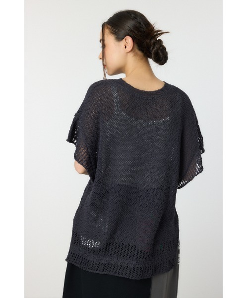 RODEO CROWNS WIDE BOWL（ロデオクラウンズワイドボウル）の「ルーズニットチュニック（ニット/セーター・レディース・レッド/アイボリー/チャコールグレー・FREE）」の22枚目の写真