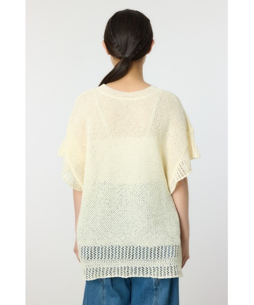 RODEO CROWNS WIDE BOWL（ロデオクラウンズワイドボウル）の「ルーズニットチュニック（ニット/セーター・レディース・レッド/アイボリー/チャコールグレー・FREE）」の7枚目の写真