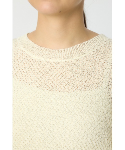 RODEO CROWNS WIDE BOWL（ロデオクラウンズワイドボウル）の「ルーズニットチュニック（ニット/セーター・レディース・レッド/アイボリー/チャコールグレー・FREE）」の8枚目の写真