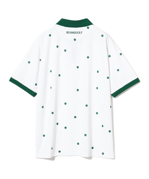 BEAMS GOLF（ビームスゴルフ）の「〈MEN〉ORANGE LABEL / ドットプリント クレリック ポロシャツ【DRY・UV・STRETCH】（ポロシャツ・メンズ・ホワイト/グリーン/ブラック・M/L/XL/S）」の8枚目の写真