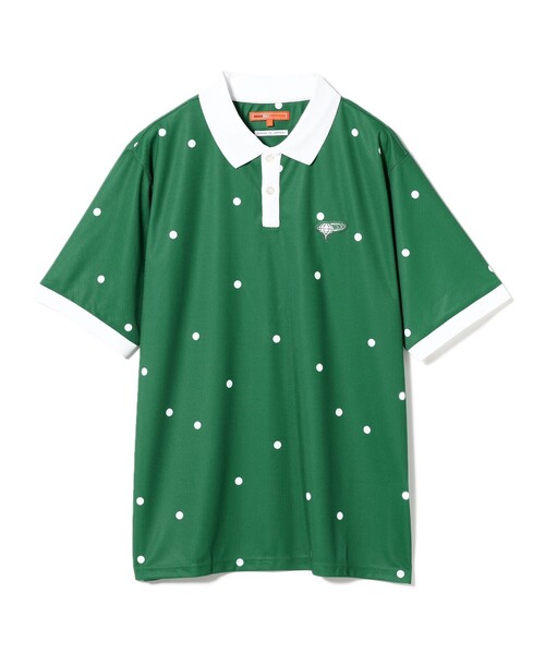 BEAMS GOLF（ビームスゴルフ）の「〈MEN〉ORANGE LABEL / ドットプリント クレリック ポロシャツ【DRY・UV・STRETCH】（ポロシャツ・メンズ・ホワイト/グリーン/ブラック・M/L/XL/S）」の13枚目の写真