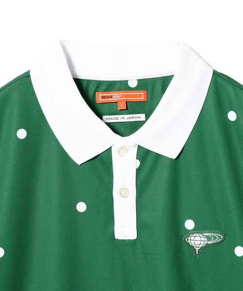BEAMS GOLF（ビームスゴルフ）の「〈MEN〉ORANGE LABEL / ドットプリント クレリック ポロシャツ【DRY・UV・STRETCH】（ポロシャツ・メンズ・ホワイト/グリーン/ブラック・M/L/XL/S）」の14枚目の写真