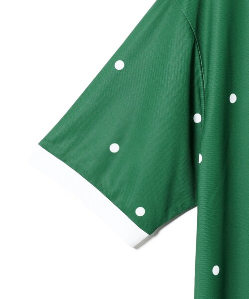 BEAMS GOLF（ビームスゴルフ）の「〈MEN〉ORANGE LABEL / ドットプリント クレリック ポロシャツ【DRY・UV・STRETCH】（ポロシャツ・メンズ・ホワイト/グリーン/ブラック・M/L/XL/S）」の15枚目の写真