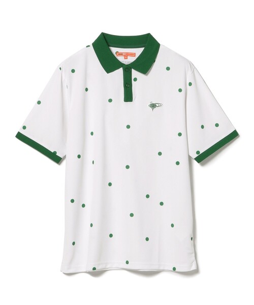 BEAMS GOLF（ビームスゴルフ）の「〈MEN〉ORANGE LABEL / ドットプリント クレリック ポロシャツ【DRY・UV・STRETCH】（ポロシャツ・メンズ・ホワイト/グリーン/ブラック・M/L/XL/S）」の20枚目の写真