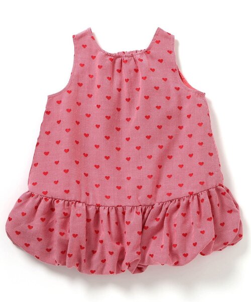 セール】【ジュニア対応】ギンガムチェックバルーンワンピース