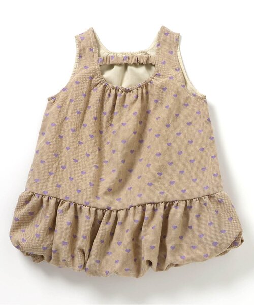 セール】【ジュニア対応】ギンガムチェックバルーンワンピース