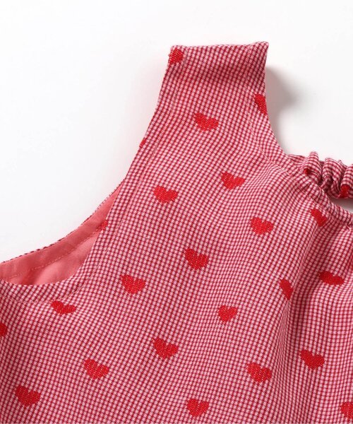 セール】【ジュニア対応】ギンガムチェックバルーンワンピース