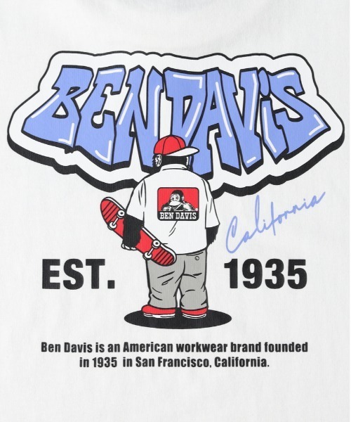 Right-on（ライトオン）の「【BEN DAVIS】バックプリントＴシャツ（Tシャツ/カットソー・キッズ・ブラック/ホワイト・140/150/160/130）」の6枚目の写真