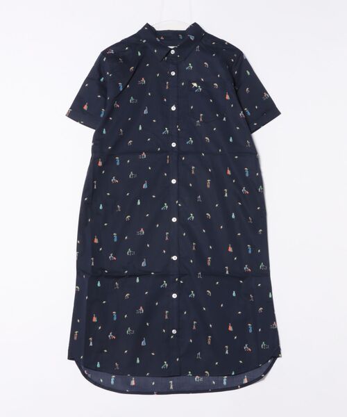 Arnold Palmer（アーノルドパーマー）の「アート総柄 ワンピース（ワンピース・レディース・ネイビー/ベージュ・L/S/M）」の21枚目の写真