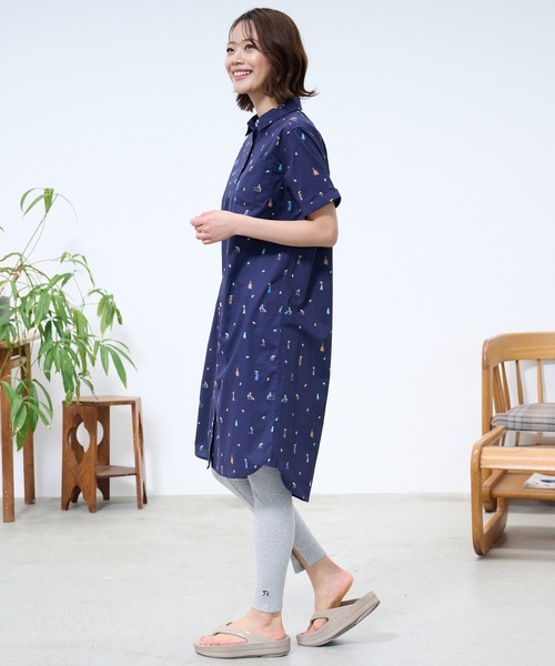 Arnold Palmer（アーノルドパーマー）の「アート総柄 ワンピース（ワンピース・レディース・ネイビー/ベージュ・L/S/M）」の10枚目の写真