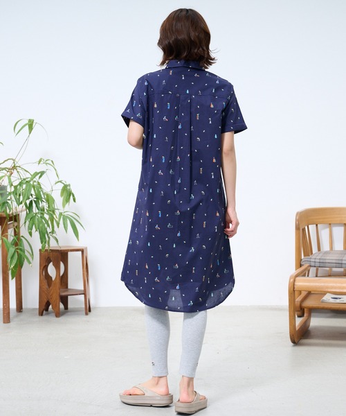 Arnold Palmer（アーノルドパーマー）の「アート総柄 ワンピース（ワンピース・レディース・ネイビー/ベージュ・L/S/M）」の11枚目の写真