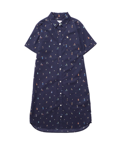 Arnold Palmer（アーノルドパーマー）の「アート総柄 ワンピース（ワンピース・レディース・ネイビー/ベージュ・L/S/M）」の12枚目の写真