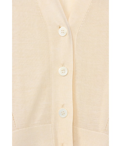 CINOH(チノ)の「SILK OVERSIZE CARDIGAN(ニット/セーター・レディース・アイボリー・36)」の3枚目の写真