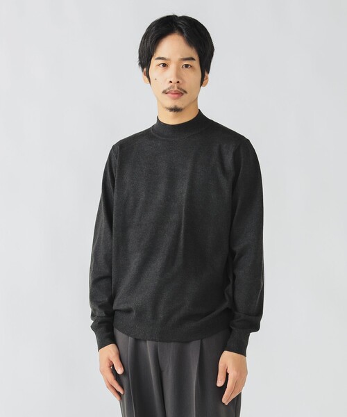 ヤードセールブラック ハイネック セーター L セール】アゼ編み ハイネック ニット プルオーバー（ニット/セーター