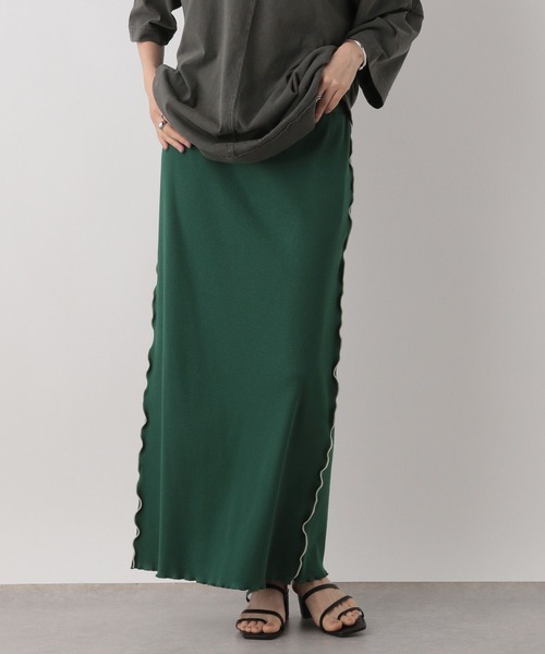 LOWRYS FARM（ローリーズファーム）の「カットメロータイトスカート 571510（スカート・レディース・アイボリー/グリーン/ブラック/グレー・FREE）」の12枚目の写真