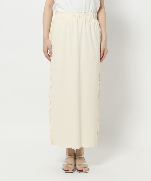 LOWRYS FARM（ローリーズファーム）の「カットメロータイトスカート 571510（スカート・レディース・アイボリー/グリーン/ブラック/グレー・FREE）」の18枚目の写真