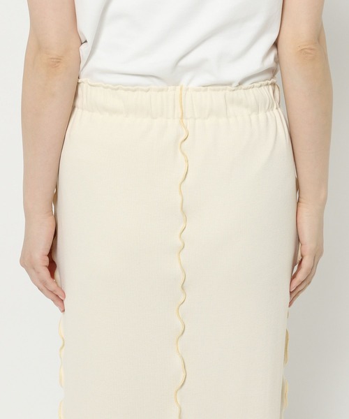 LOWRYS FARM（ローリーズファーム）の「カットメロータイトスカート 571510（スカート・レディース・アイボリー/グリーン/ブラック/グレー・FREE）」の21枚目の写真