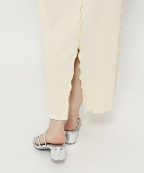 LOWRYS FARM（ローリーズファーム）の「カットメロータイトスカート 571510（スカート・レディース・アイボリー/グリーン/ブラック/グレー・FREE）」の22枚目の写真