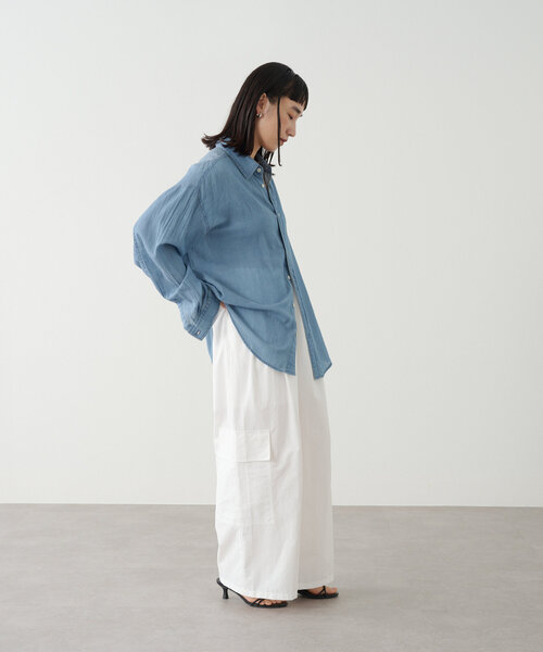 Omekashi（オメカシ）の「カーゴイージーパンツ（カーゴパンツ・レディース・イエロー/ブラック/オフホワイト・38/36）」の11枚目の写真