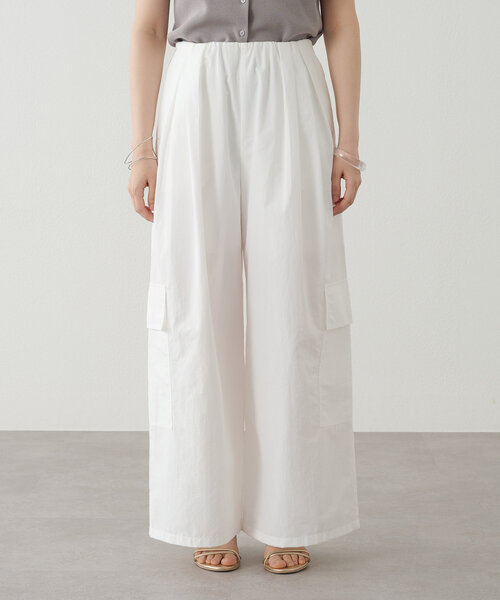 Omekashi（オメカシ）の「カーゴイージーパンツ（カーゴパンツ・レディース・イエロー/ブラック/オフホワイト・38/36）」の12枚目の写真